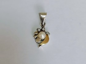 DIJE PLATA Y ORO 18K