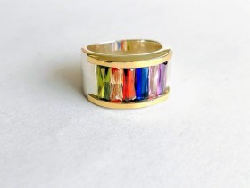 ANILLOS MUJER PLATA Y ORO 18K