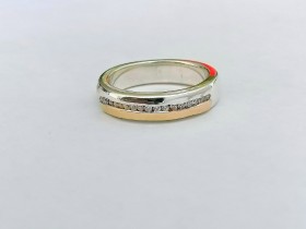 ANILLOS MATRIMONIO PLATA Y ORO 18K