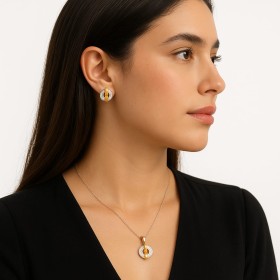 JUEGO  PLATA Y ORO 18 K