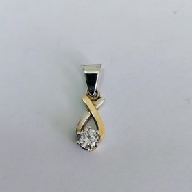 DIJE PLATA Y ORO  18K