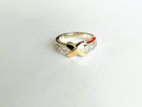 ANILLOS MUJER PLATA Y ORO 18K