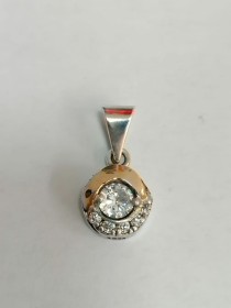 DIJE PLATA Y ORO 18K