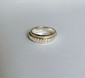 ANILLOS MATRIMONIO PLATA Y ORO 18K