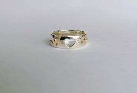 ANILLOS MATRIMONIO PLATA Y ORO 18K