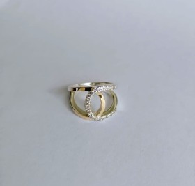 ANILLOS MUJER PLATA Y ORO 18K