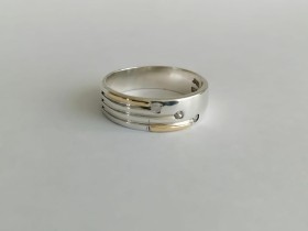 ANILLOS MATRIMONIO PLATA Y ORO 18K