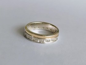 ANILLOS MATRIMONIO PLATA Y ORO 18K