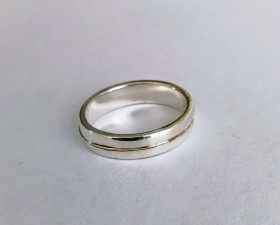 ANILLOS MATRIMONIO PLATA Y ORO 18K