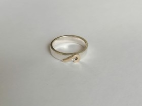 ANILLOS MATRIMONIO PLATA Y ORO 18K