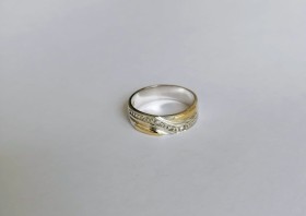 ANILLOS MATRIMONIO PLATA Y ORO 18K