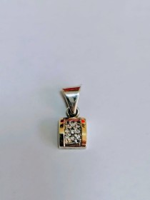 DIJE PLATA Y ORO 18K